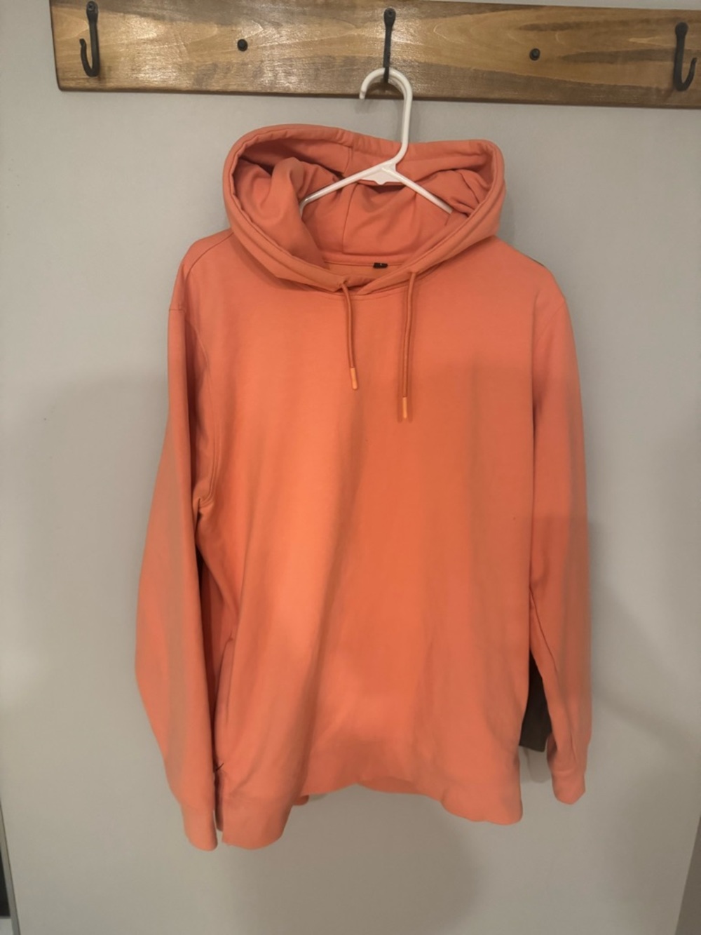 Cuts Clothing Split Hem Peach Hoodie